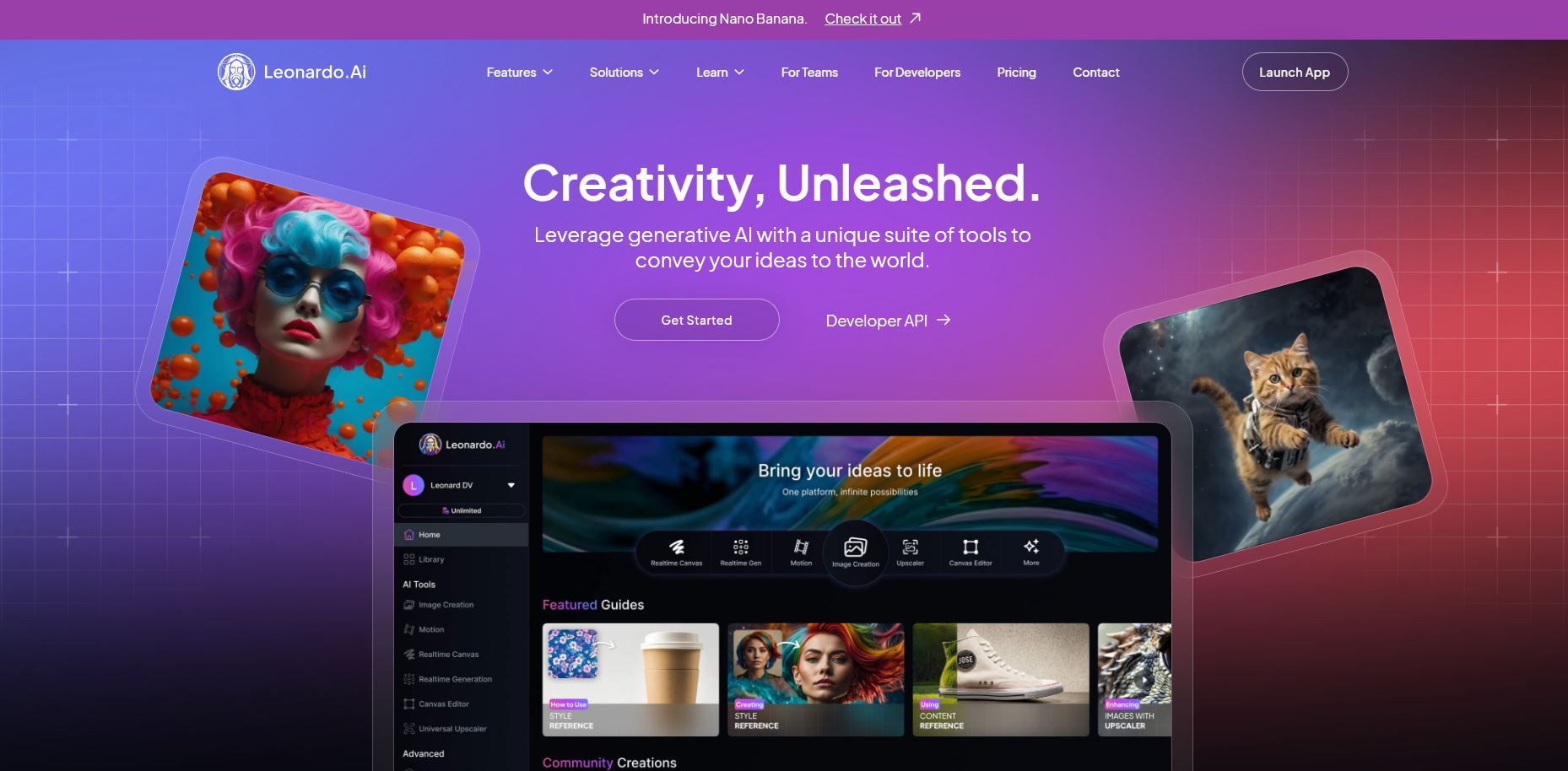 おすすめの画像生成AIサービスランキング 7位:Leonardo AI(レオナルド AI)
